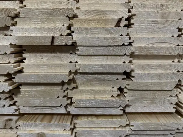 Vuren kraaldelen 22x125x4200mm geschaafd - tong en groef - onbehandeld - Afbeelding 4