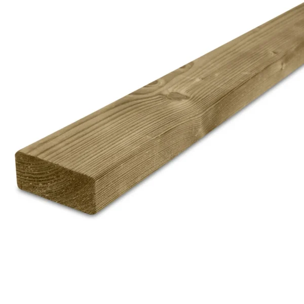 Vuren panlat 22x50x5400mm geschaafd - geïmpregneerd
